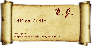 Móra Judit névjegykártya
